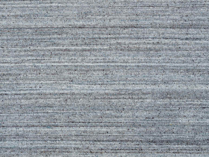 8'0" x 8'0" New Hand Loomed Grey Wool Round Oriental Rug - MOA10265552