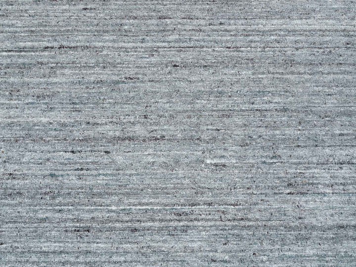 9'0" x 12'0" New Hand Loomed Grey Wool Rectangle Oriental Rug - MOA10265553