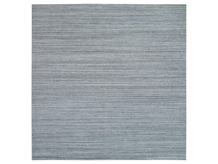 12'0" x 12'0" New Hand Loomed Grey Wool Square Oriental Rug - MOA10265558