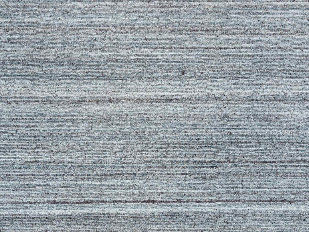 12'0" x 12'0" New Hand Loomed Grey Wool Square Oriental Rug - MOA10265558