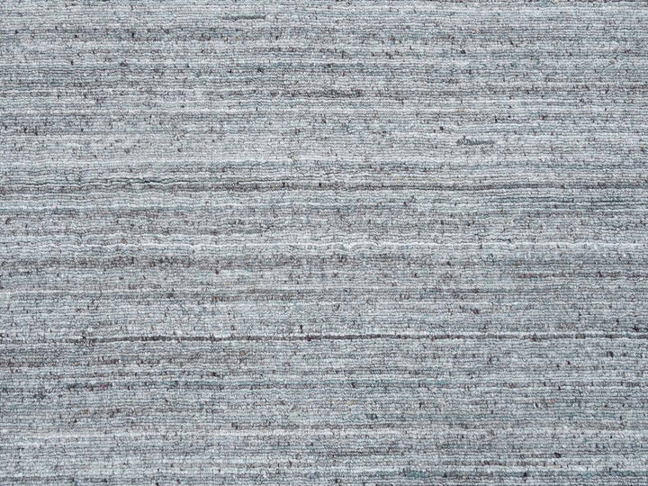 11'10" x 11'10" New Hand Loomed Grey Wool Round Oriental Rug - MOA10265559