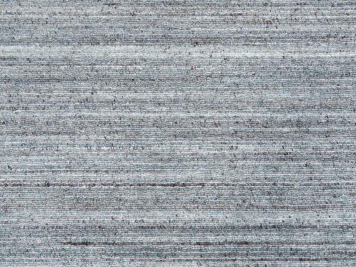 8'1" x 8'1" New Hand Loomed Grey Wool Square Oriental Rug - MOA10265561