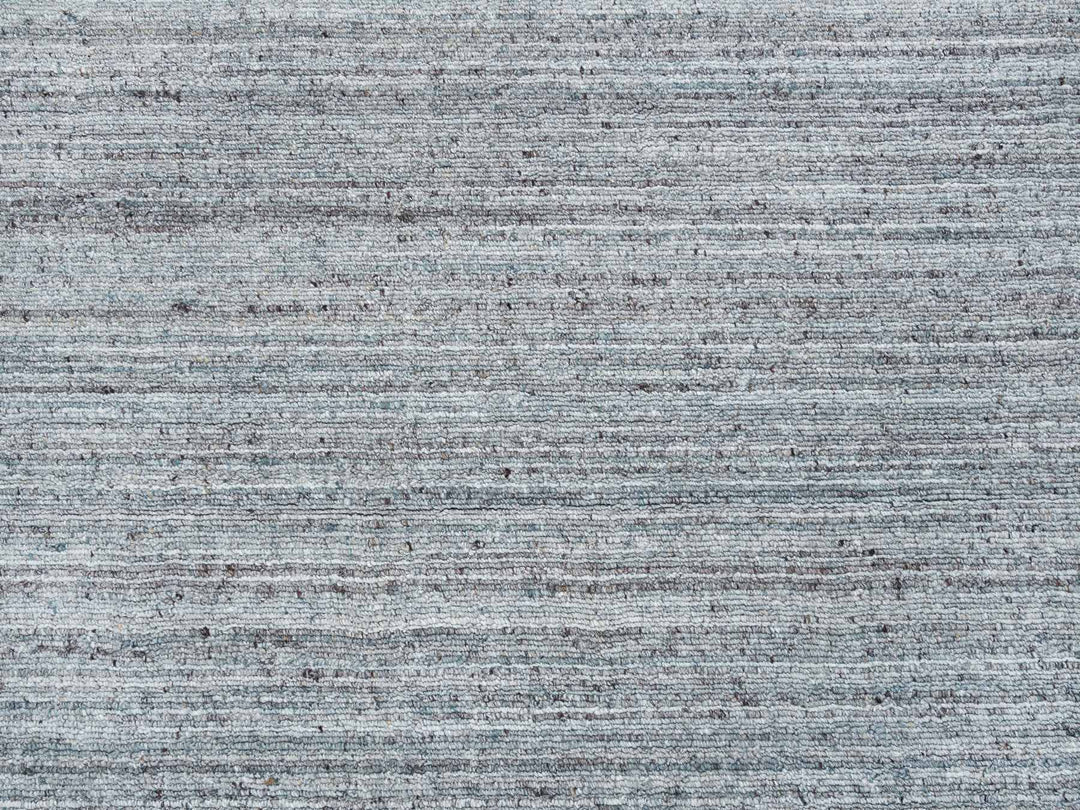 10'1" x 10'1" New Hand Loomed Grey Wool Square Oriental Rug - MOA10265562