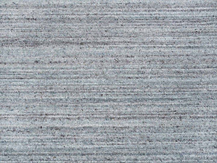 10'1" x 10'1" New Hand Loomed Grey Wool Square Oriental Rug - MOA10265562