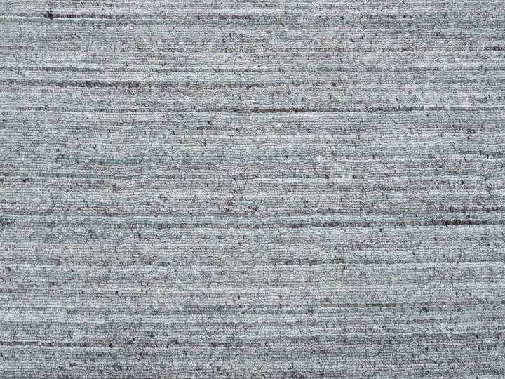 10'1" x 10'1" New Hand Loomed Grey Wool Round Oriental Rug - MOA10265563