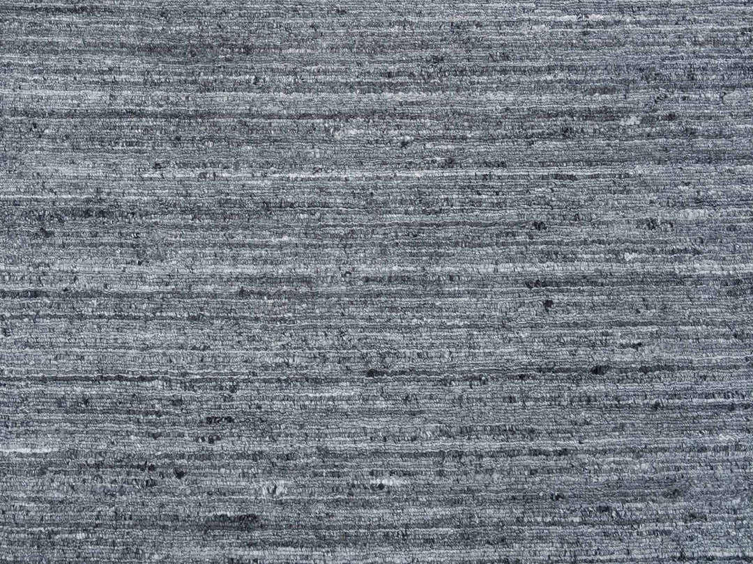 10'0" x 10'0" New Hand Loomed Grey Wool Round Oriental Rug - MOA10265564