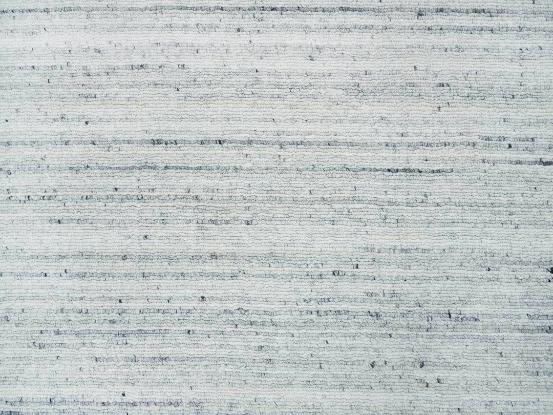 2'8" x 13'10" New Hand Loomed Ivory Wool Runner Oriental Rug - MOA10265570