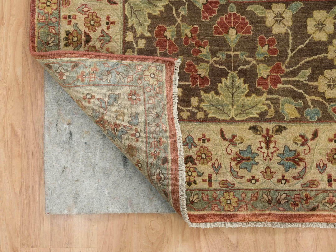 12'0" x 15'2" New Hand Knotted Red Wool Rectangle Oriental Rug - MOA10265753