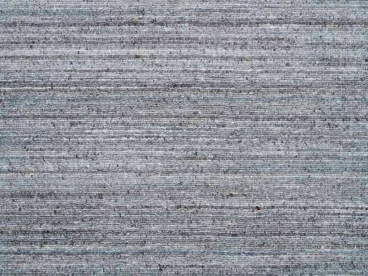 12'0" x 14'11" New Hand Loomed Grey Wool Rectangle Oriental Rug - MOA10265836