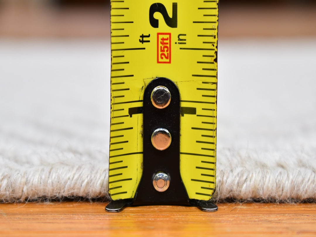 2'1" x 3'1" New Hand Loomed Ivory Wool & Silk Rectangle Oriental Rug - MOA10266147