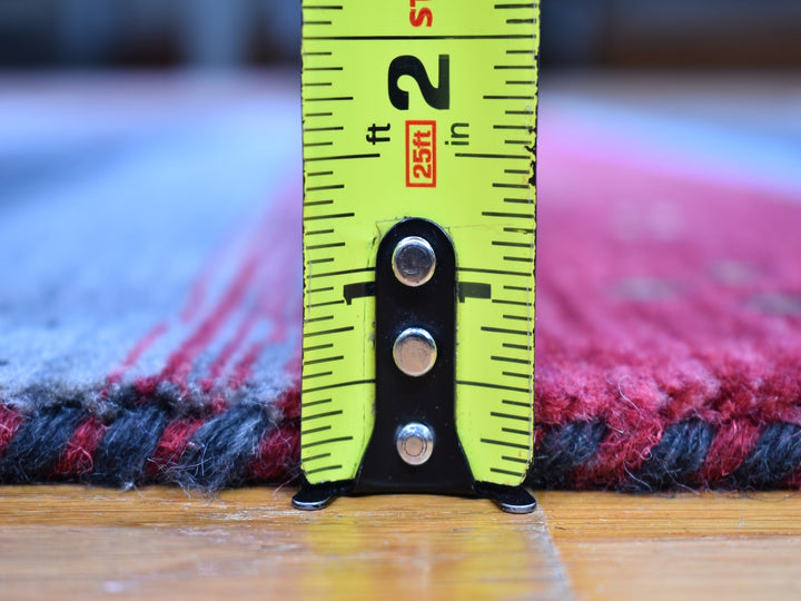 4'0" x 6'1" New Hand Loomed Black Wool Rectangle Oriental Rug - MOA10266239