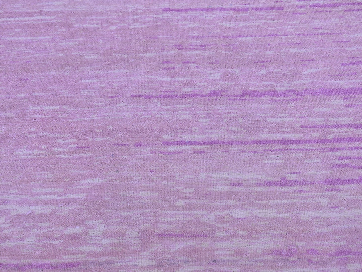 12'1" x 15'2" New Hand Knotted Pink Wool Rectangle Oriental Rug - MOA10266466