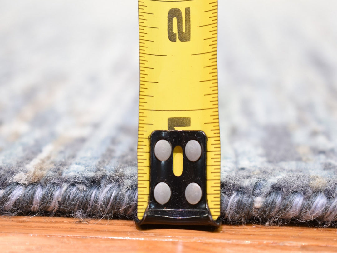 12'0" x 18'0" New Hand Knotted Blue Wool & Silk Rectangle Oriental Rug - MOA10266974