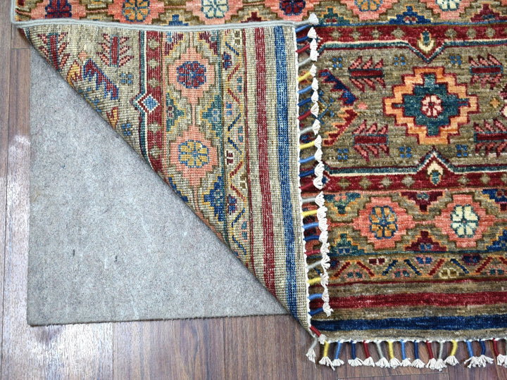 3'0" x 9'3" New Hand Knotted Grey Wool Runner Oriental Rug - MOA10267044