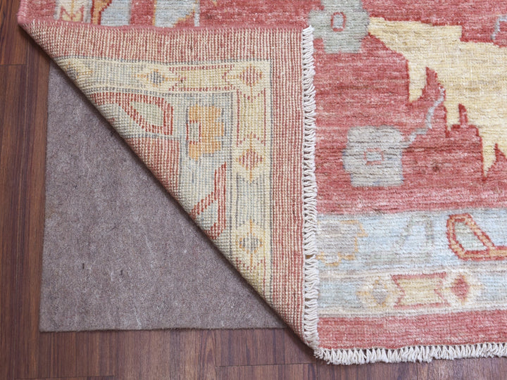 13'9" x 19'0" New Hand Knotted Pink Wool Rectangle Oriental Rug - MOA10268347