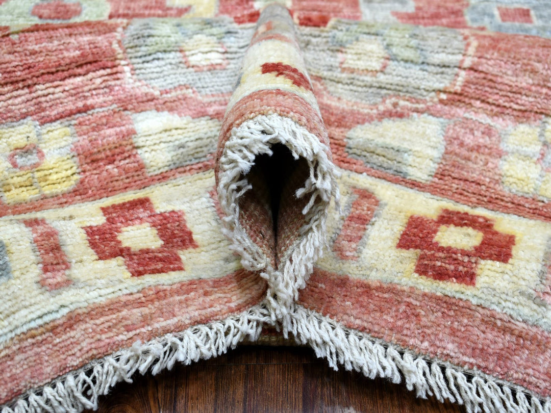 11'7" x 14'6" New Hand Knotted Red Wool Rectangle Oriental Rug - MOA10270194