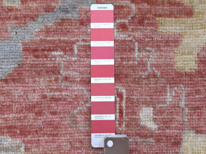 11'7" x 14'6" New Hand Knotted Red Wool Rectangle Oriental Rug - MOA10270194