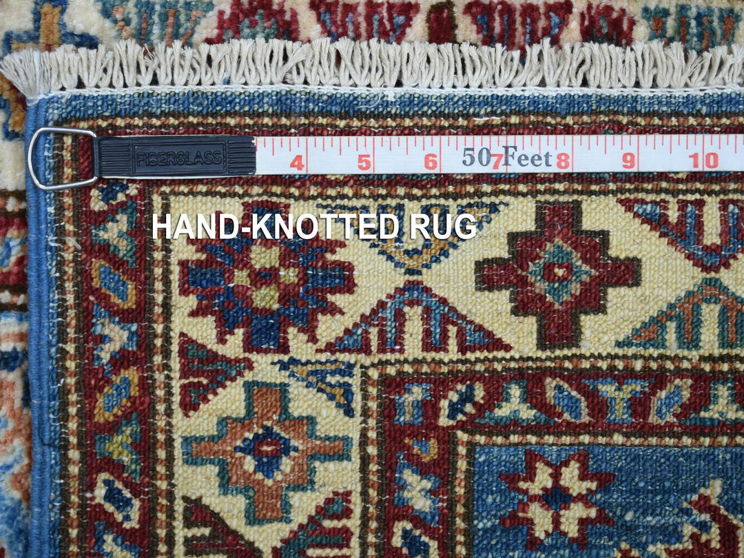 2'1" x 2'10" New Hand Knotted Blue Wool Rectangle Oriental Rug - MOA10271586