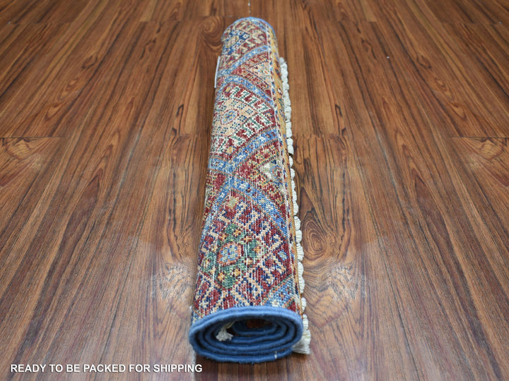 2'0" x 3'2" New Hand Knotted Multicolored Wool Rectangle Oriental Rug - MOA10271664