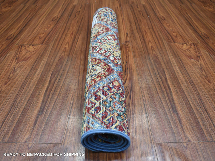 2'0" x 3'2" New Hand Knotted Multicolored Wool Rectangle Oriental Rug - MOA10271668