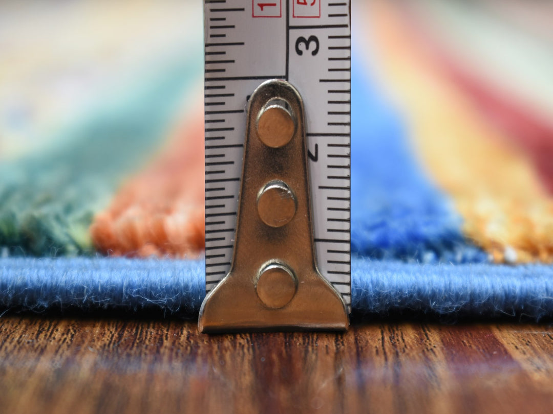 2'0" x 3'2" New Hand Knotted Multicolored Wool Rectangle Oriental Rug - MOA10271668