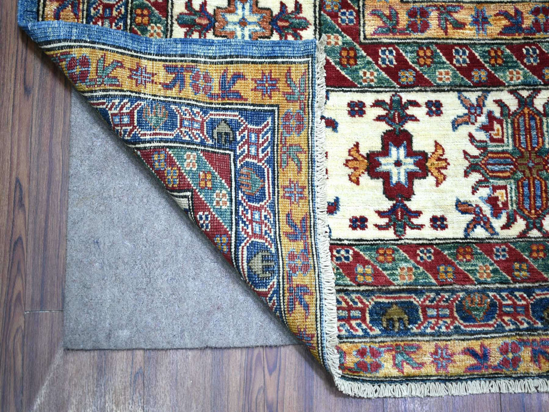 9'0" x 12'8" New Hand Knotted Blue Wool Rectangle Oriental Rug - MOA10272050