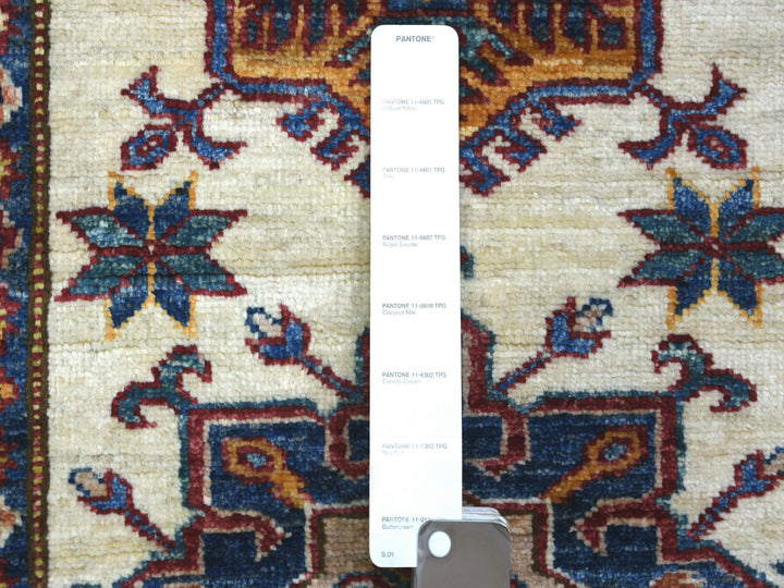 2'9" x 8'6" New Hand Knotted Ivory Wool Runner Oriental Rug - MOA10272053