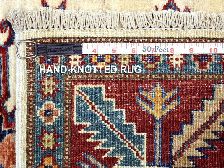 2'9" x 8'6" New Hand Knotted Ivory Wool Runner Oriental Rug - MOA10272053