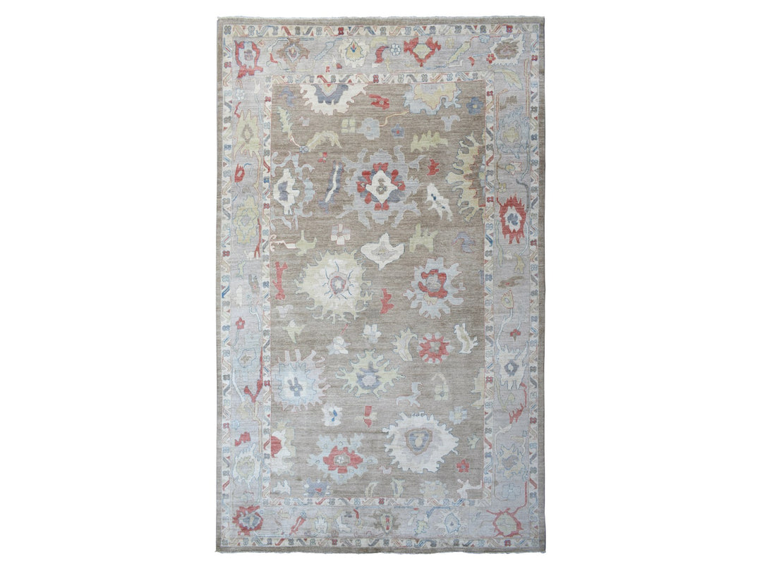 12'0" x 17'6" New Hand Knotted Brown Wool Rectangle Oriental Rug - MOA10272646