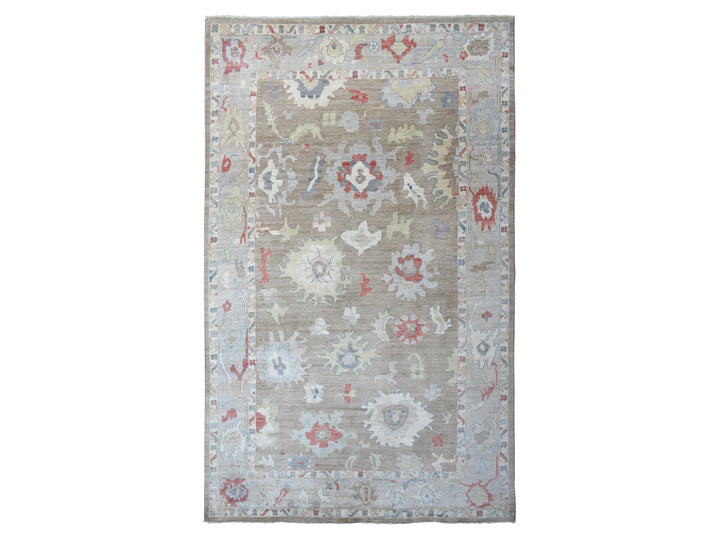 12'0" x 17'6" New Hand Knotted Brown Wool Rectangle Oriental Rug - MOA10272646