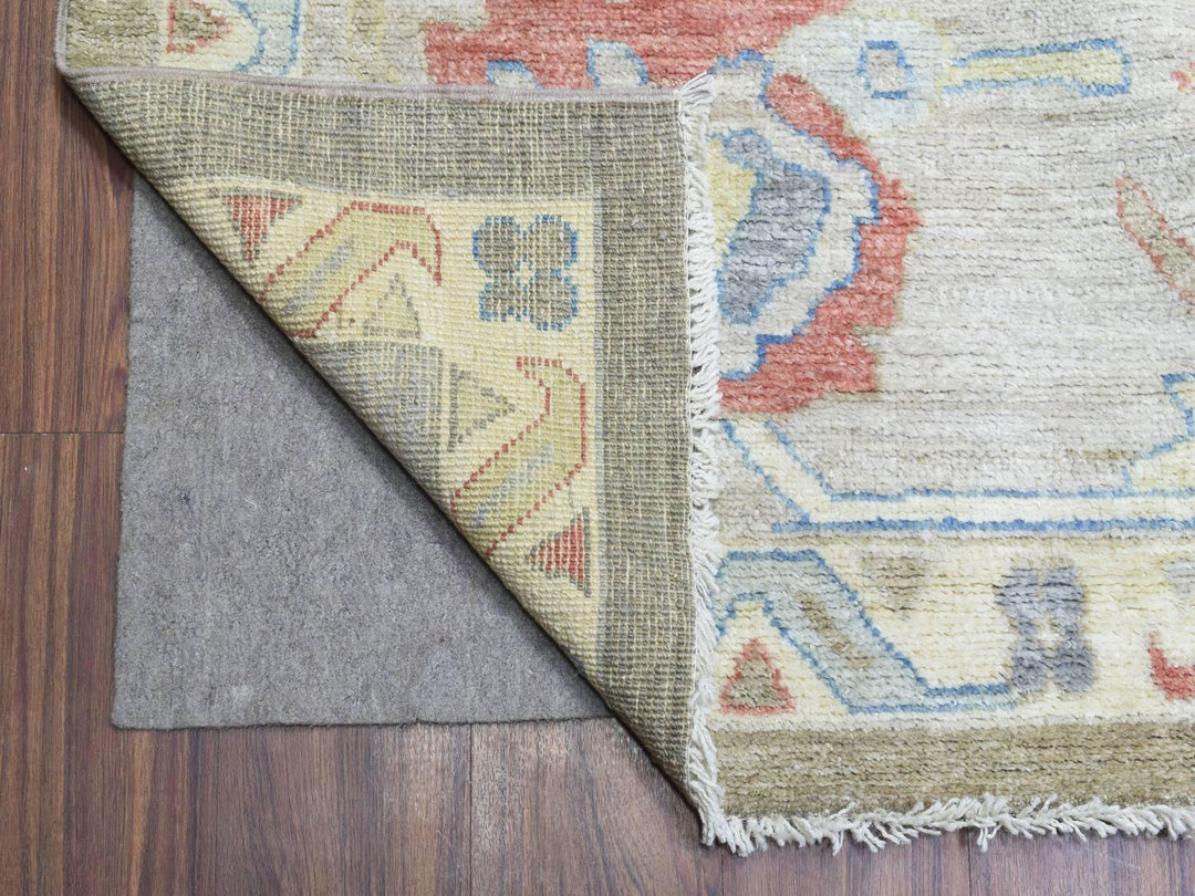 12'0" x 17'6" New Hand Knotted Brown Wool Rectangle Oriental Rug - MOA10272646