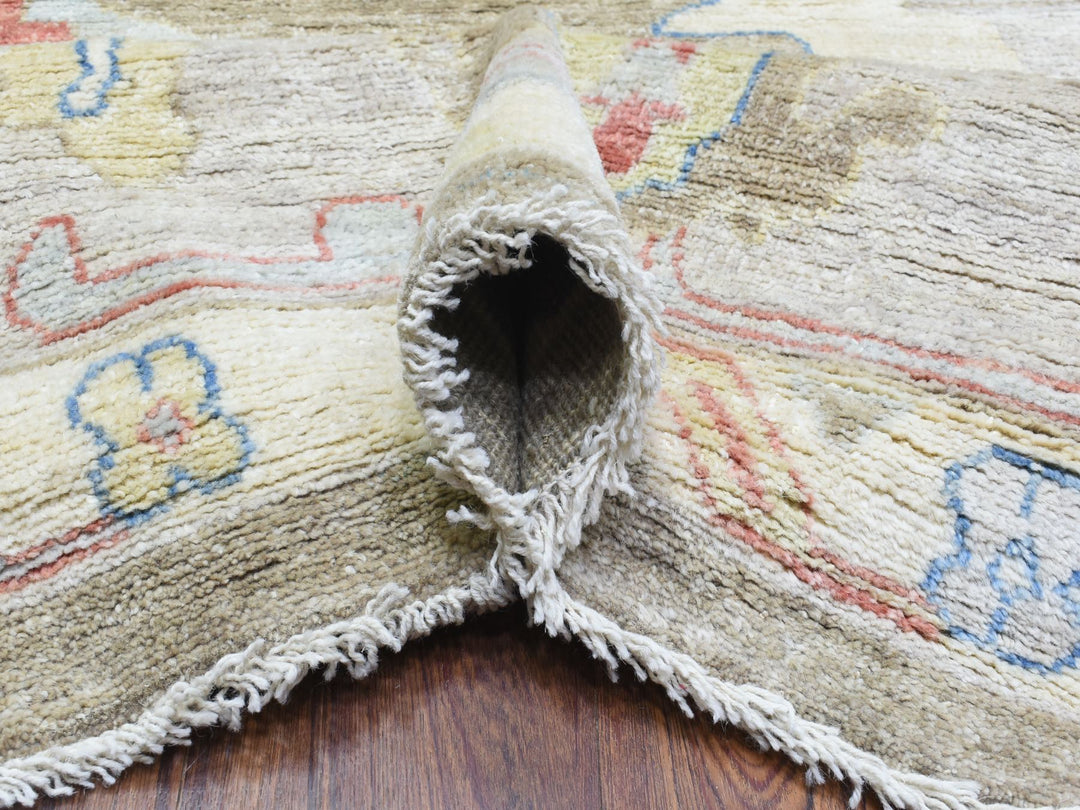 12'0" x 17'6" New Hand Knotted Brown Wool Rectangle Oriental Rug - MOA10272646