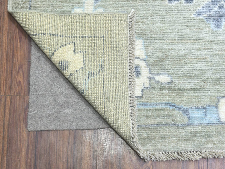 14'0" x 17'10" New Hand Knotted Grey Wool Rectangle Oriental Rug - MOA10272731