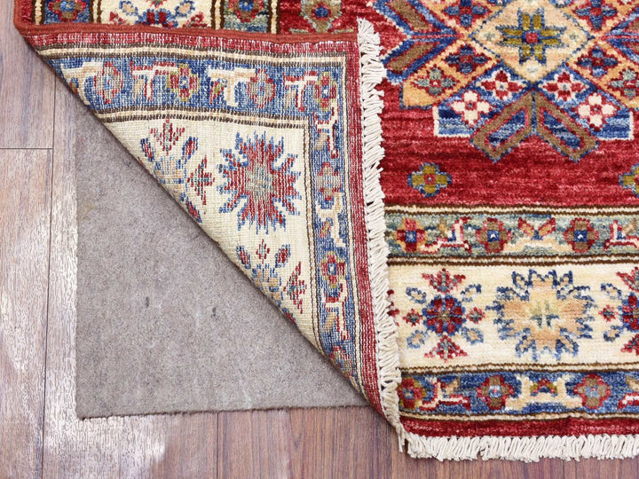 3'0" x 11'0" New Hand Knotted Red Wool Runner Oriental Rug - MOA10272908