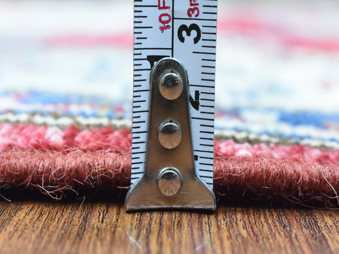 3'0" x 11'0" New Hand Knotted Red Wool Runner Oriental Rug - MOA10272908