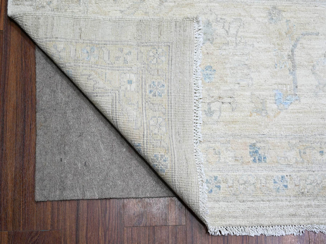 11'6" x 17'4" New Hand Knotted Grey Wool Rectangle Oriental Rug - MOA10274206