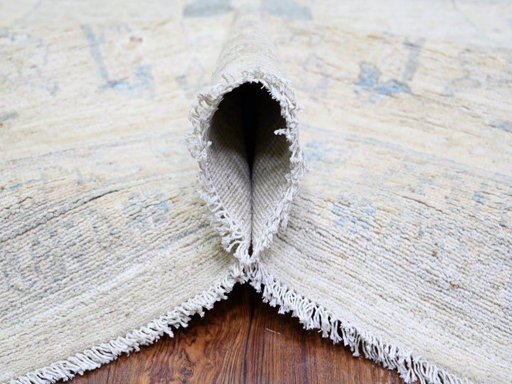 11'6" x 17'4" New Hand Knotted Grey Wool Rectangle Oriental Rug - MOA10274206