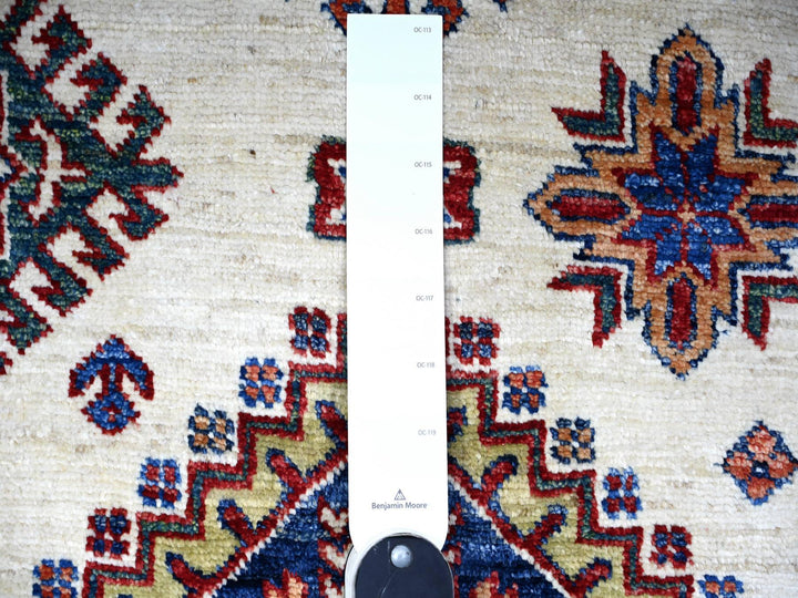 8'4" x 11'5" New Hand Knotted Ivory Wool Rectangle Oriental Rug - MOA10274547