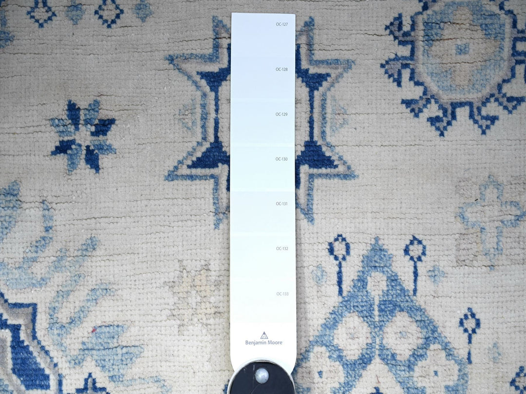 5'1" x 6'6" New Hand Knotted Ivory Wool Rectangle Oriental Rug - MOA10274685