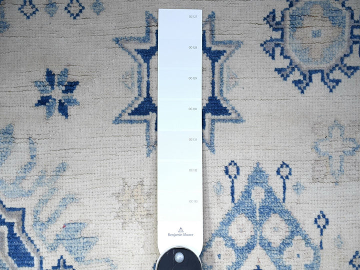 5'1" x 6'6" New Hand Knotted Ivory Wool Rectangle Oriental Rug - MOA10274685