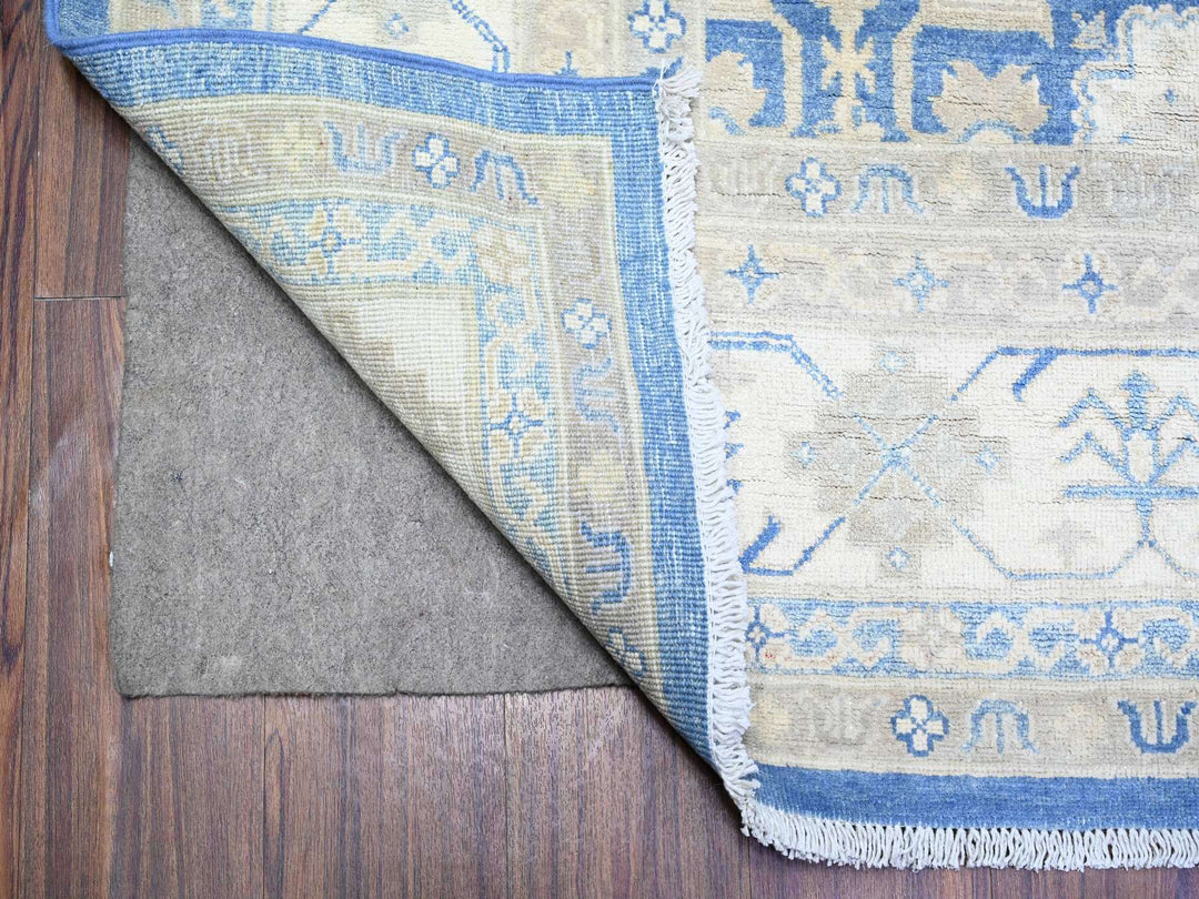 7'8" x 9'7" New Hand Knotted Blue Wool Rectangle Oriental Rug - MOA10274725