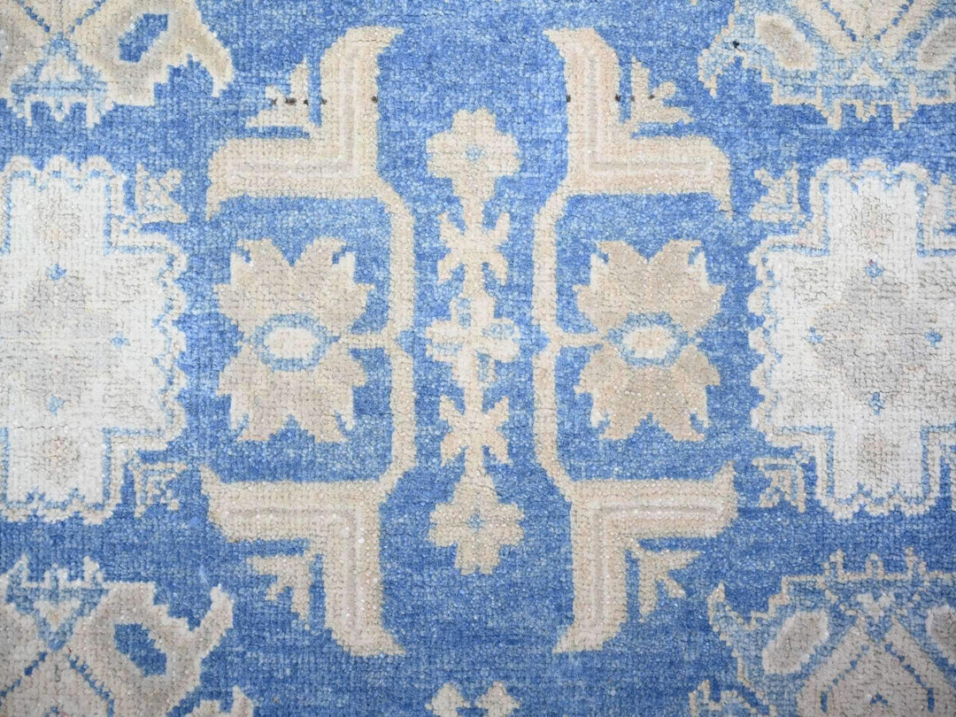 7'8" x 9'7" New Hand Knotted Blue Wool Rectangle Oriental Rug - MOA10274725