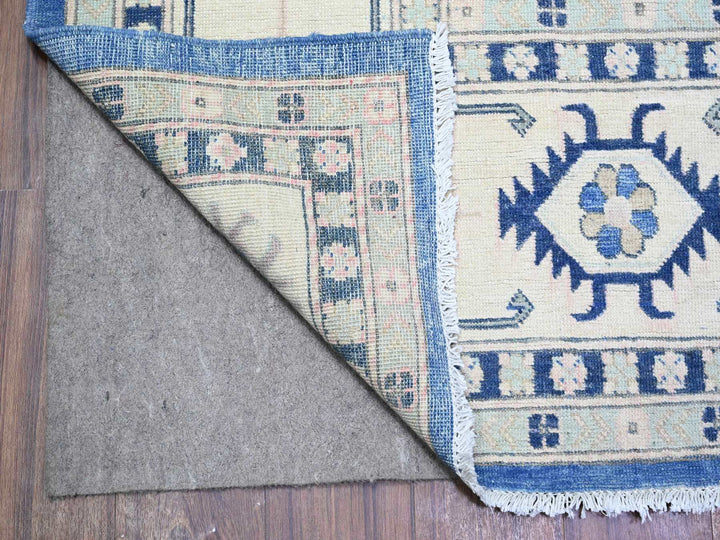 9'0" x 11'5" New Hand Knotted Blue Wool Rectangle Oriental Rug - MOA10274726