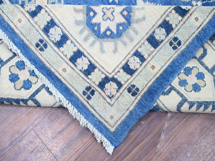 9'0" x 11'5" New Hand Knotted Blue Wool Rectangle Oriental Rug - MOA10274726