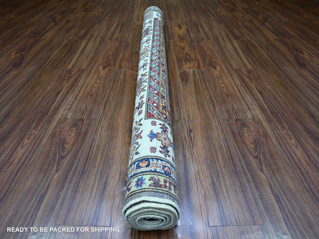 5'9" x 7'10" New Hand Knotted Grey Wool Rectangle Oriental Rug - MOA10274800