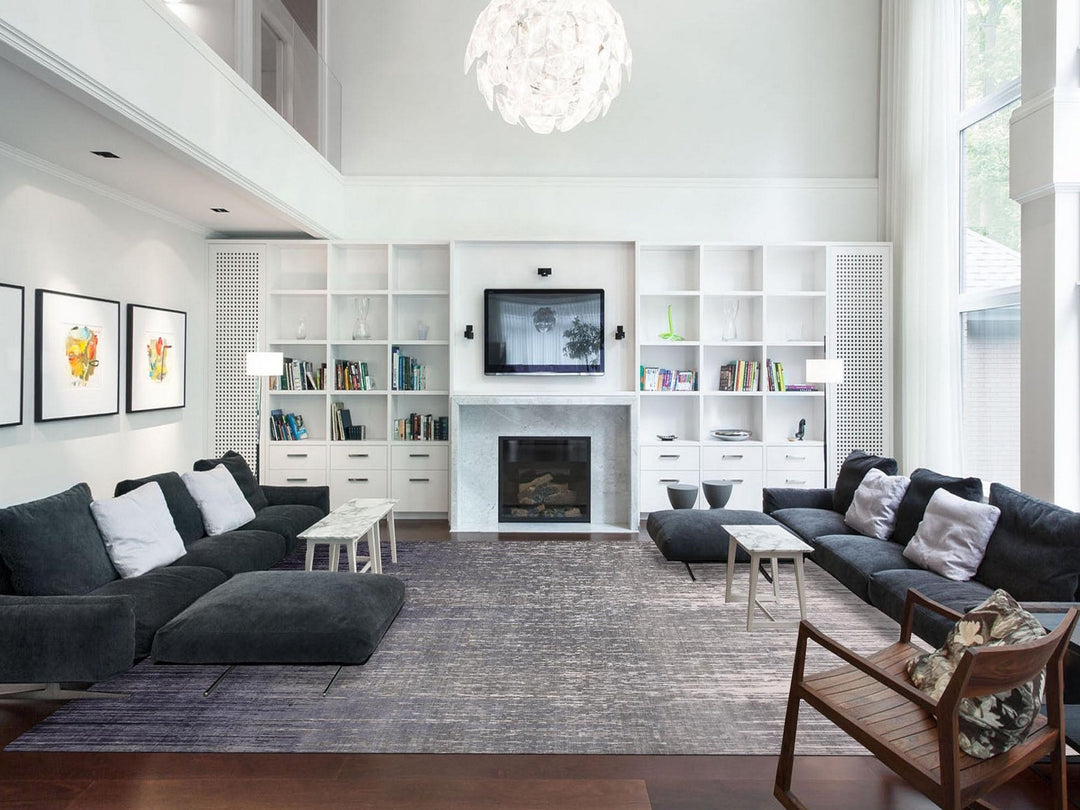 12'2" x 15'0" New Hand Knotted Grey Wool Rectangle Oriental Rug - MOA10275152