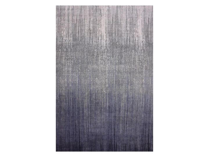 12'2" x 18'0" New Hand Knotted Grey Wool Rectangle Oriental Rug - MOA10275153