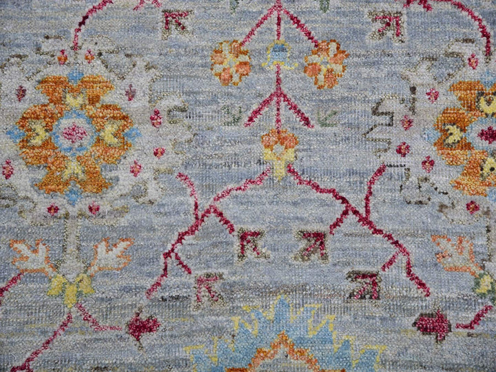 10'0" x 13'6" New Hand Knotted Grey Wool Rectangle Oriental Rug - MOA10275450