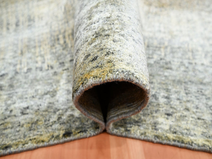 9'0" x 12'5" New Hand Knotted Brown Silk Rectangle Oriental Rug - MOA10275495