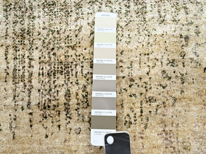 9'0" x 12'5" New Hand Knotted Brown Silk Rectangle Oriental Rug - MOA10275495